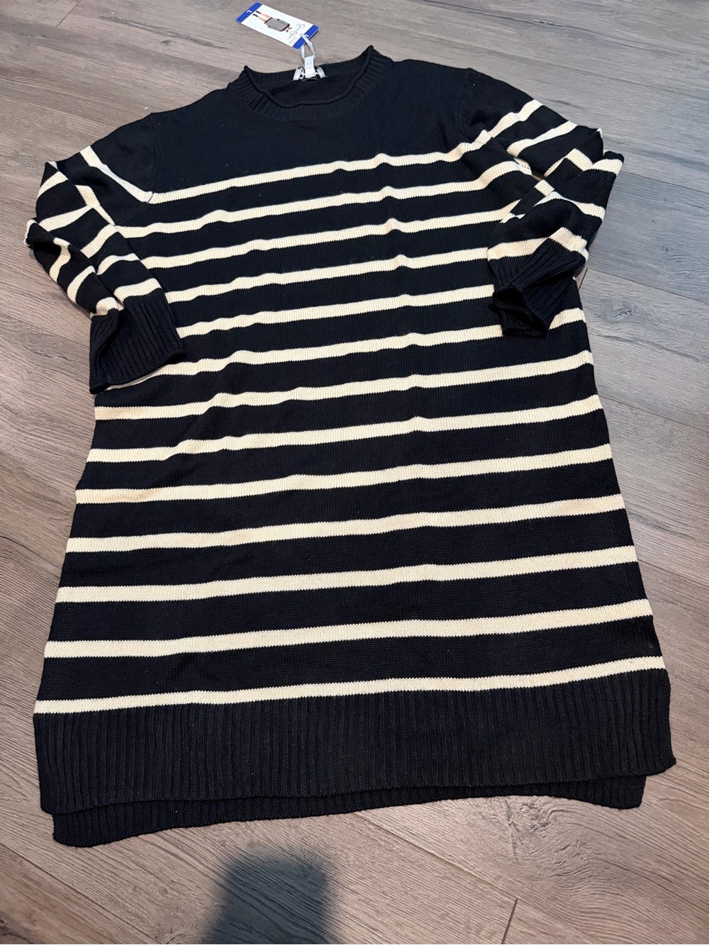 Womens Jessica Simpson Long Sleeve Knit Sweater Dress Size L